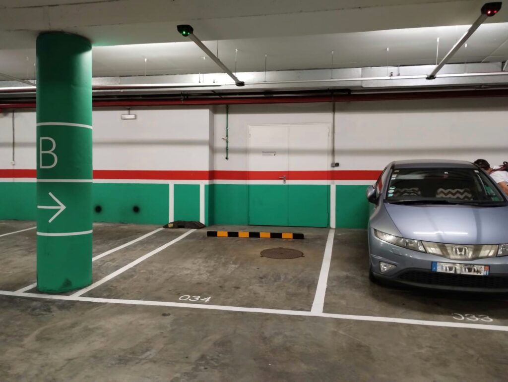 Underground car park spaces