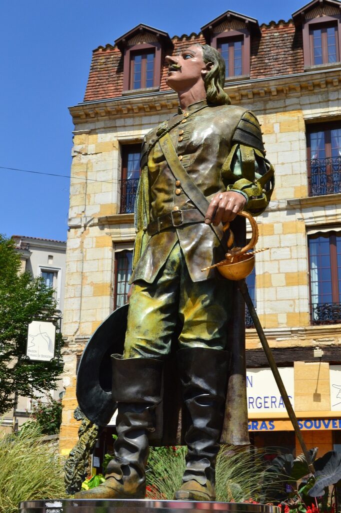 Grab Your Pillow - A statue of Cyrano de Bergerac in Bergerac
