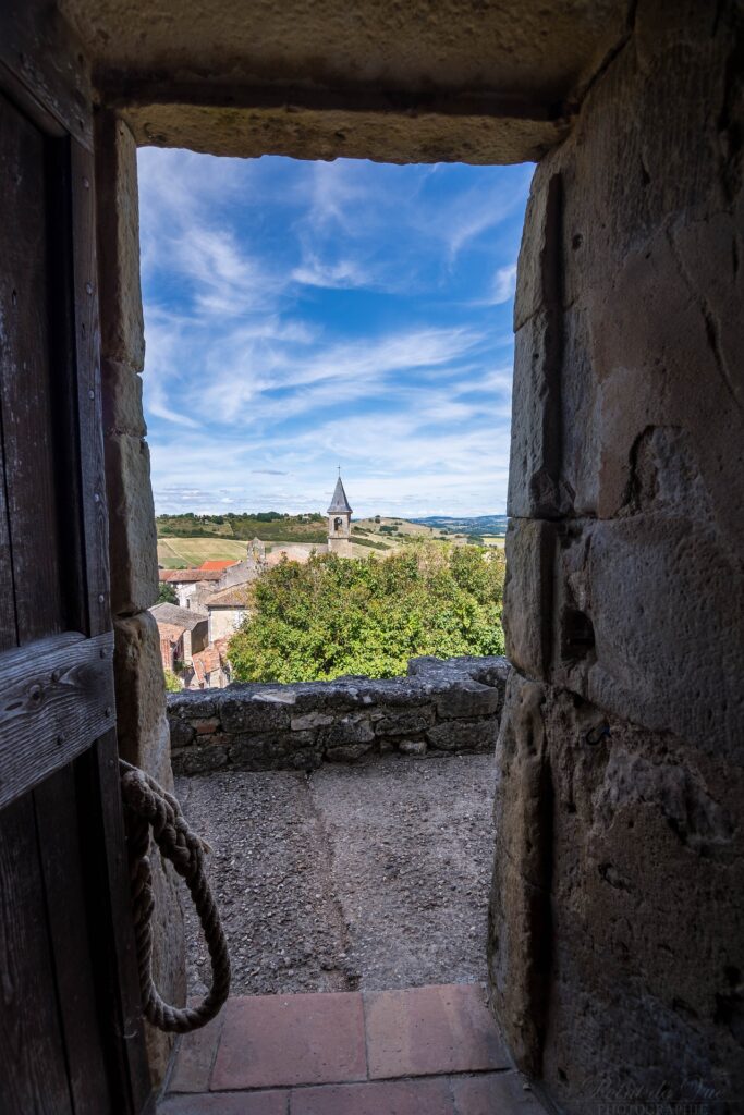 Looking out from the windmill in Lautrec