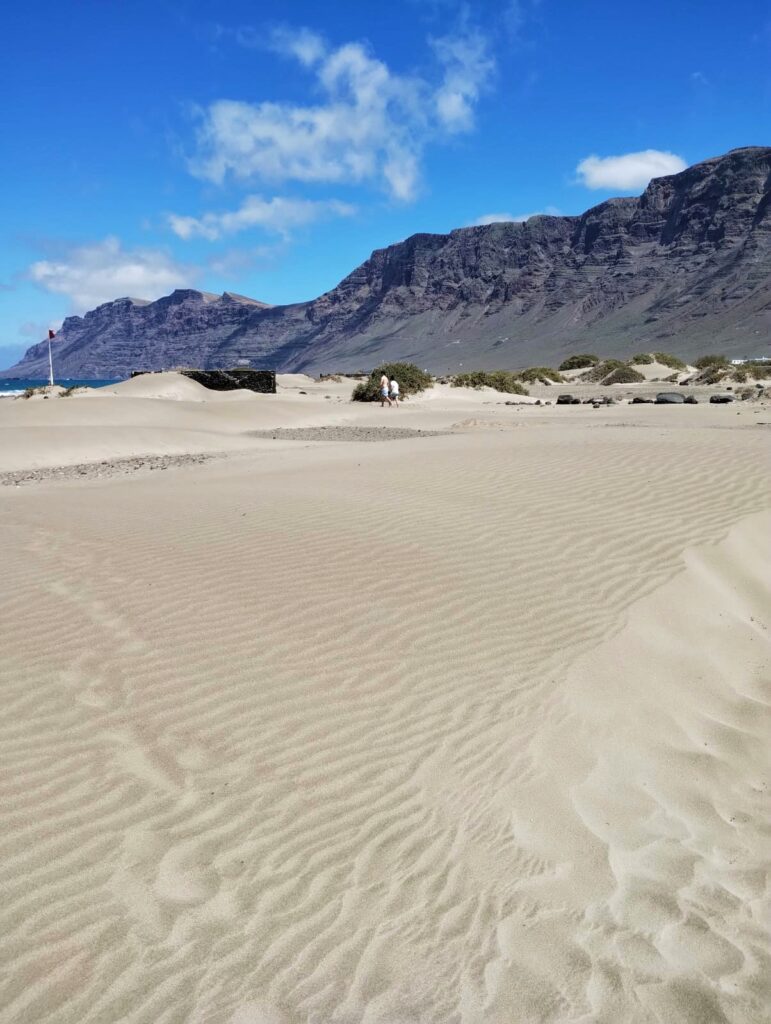 white beach and blue sky