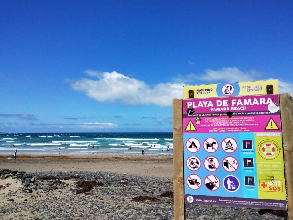 Famara beach, Lanzarote
