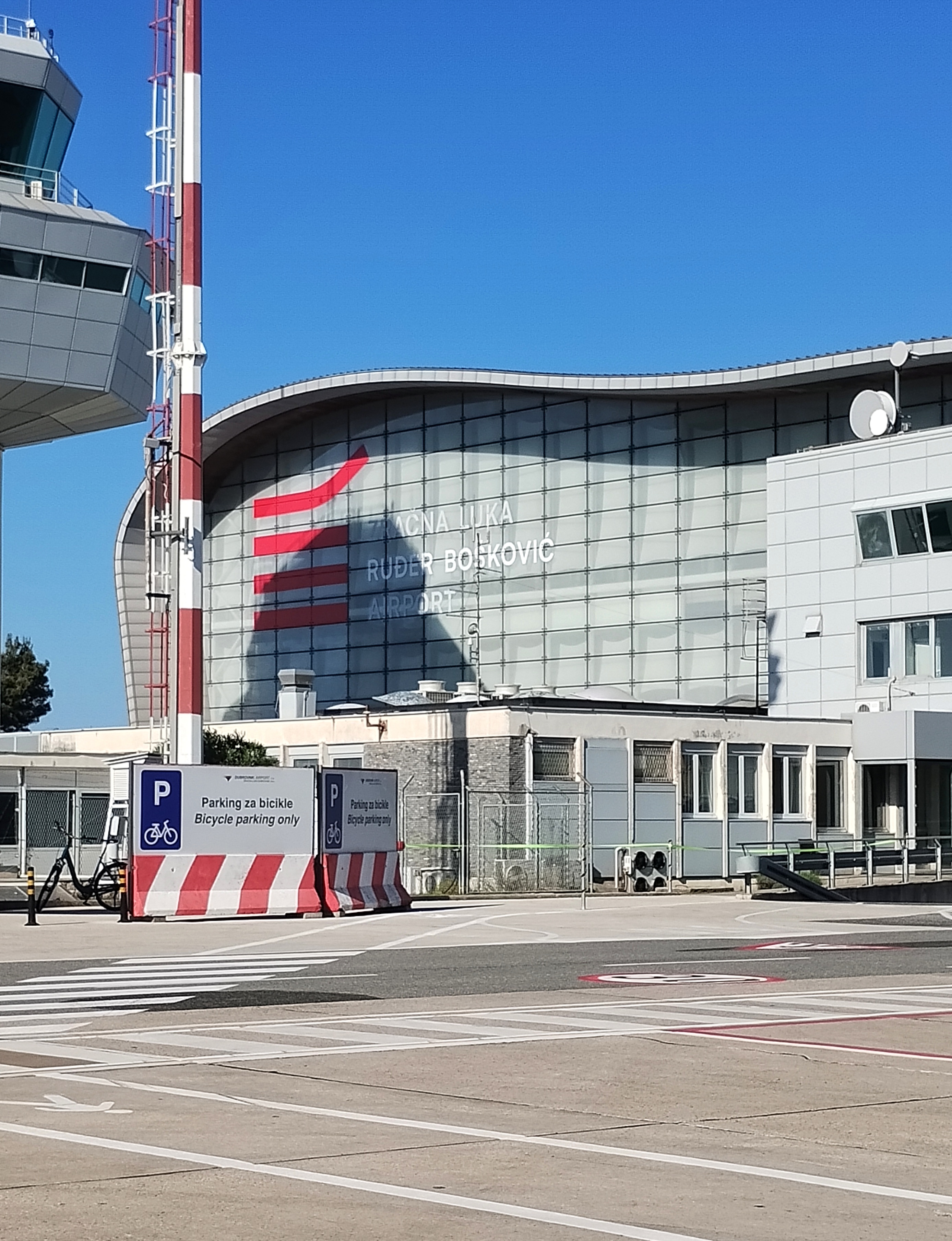 Dubrovnik airport on a sunny day